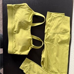 Sports Bra and Leggings Set